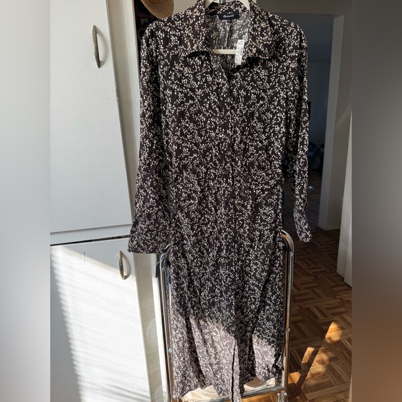Madewell Brown Long Sleeve Dress - Picture 6 of 8